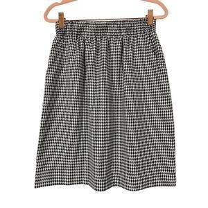 Mitchell Mitchell Vintage Women's Houndstooth Skirt Elastic Waist Size 8